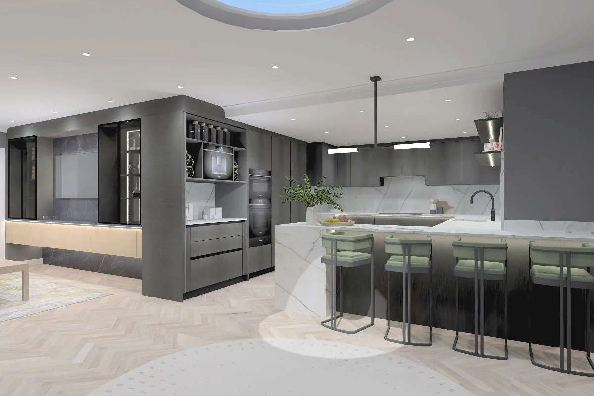 Completed kitchen and interior renovation in Chiswick