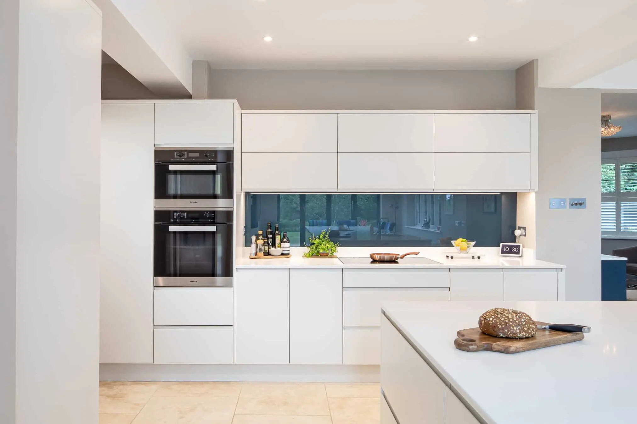 Completed kitchen and interior construction